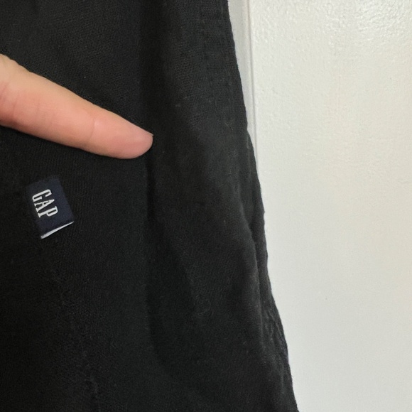 Set of Gap Linen Blend Pants and Short Set Pull on Size Medium Black Tan - Picture 8 of 11